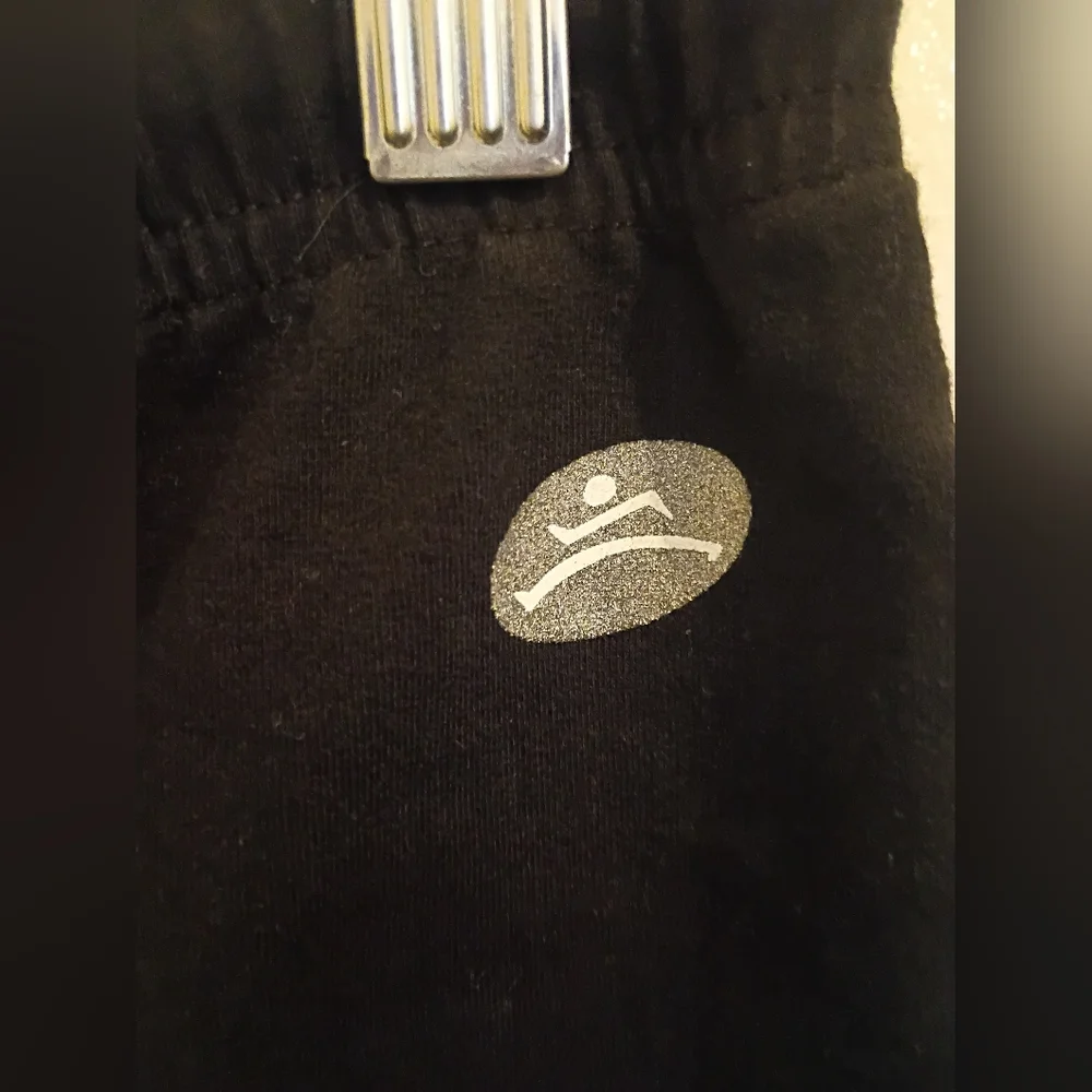 VTG Hanes‎ Women's Black Athletic Shorts with Gray Trim Sz L
